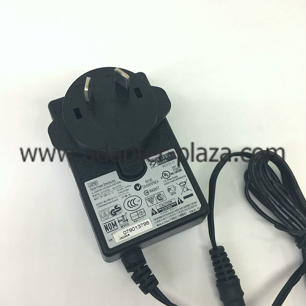 Genuine NEW APD WA-15C05R 092131-11 DC AC Adapter Power Charger 5V 3A AU Plug 5.5mm*2.5mm - Click Image to Close